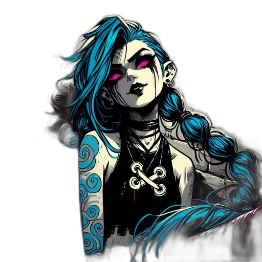 jewelry, comic book art, concept art, cyberpunk transparent PNG cut-out