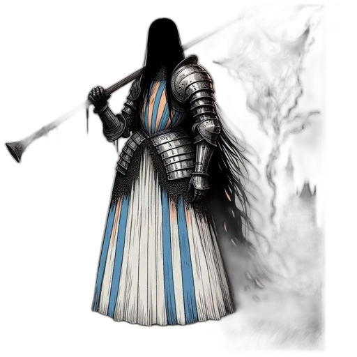 sword, weapon, staff, fantasy art transparent PNG cut-out