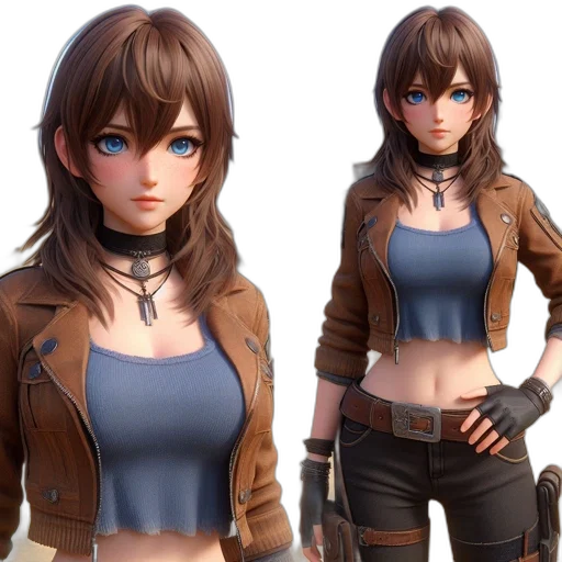 jacket, concept art, 3d render, fantasy art transparent PNG cut-out