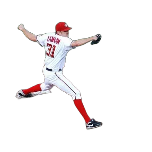 3d render, baseball, player, wearing transparent PNG cut-out