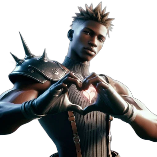 concept art, 3d render, animated, character transparent PNG cut-out