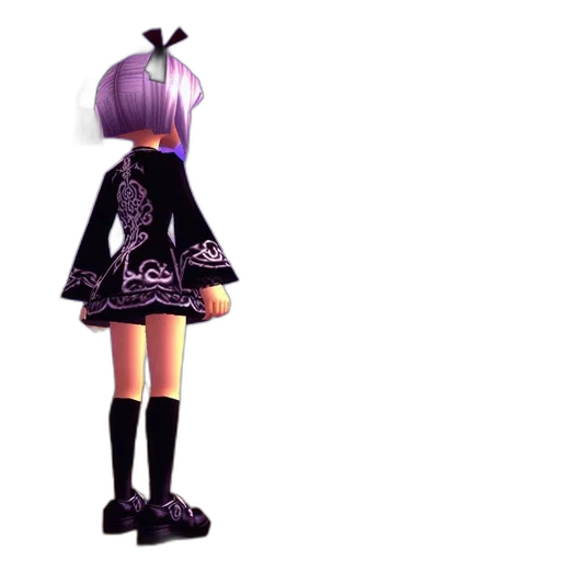 dress, jacket, staff, weapon transparent PNG cut-out