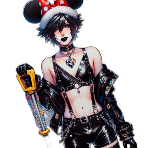 weapon, staff, cyberpunk, pixel art transparent PNG cut-out