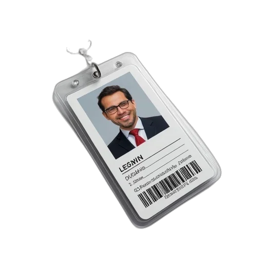 staff, jacket, employee, card transparent PNG cut-out