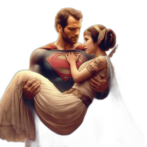 comic book art, concept art, fantasy art, photorealistic transparent PNG cut-out