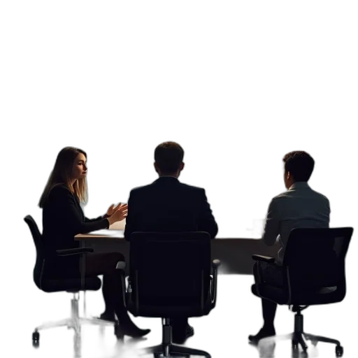 staff, furniture, job, interview transparent PNG cut-out