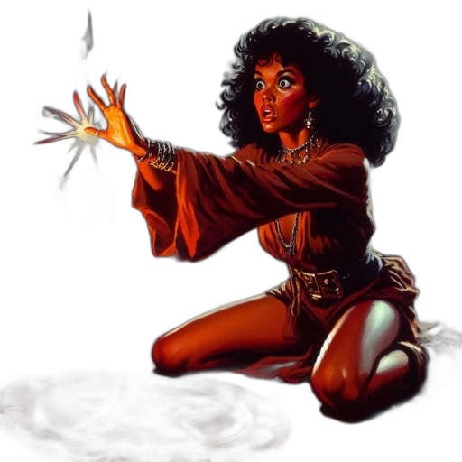 staff, fantasy art, concept art, comic book art transparent PNG cut-out