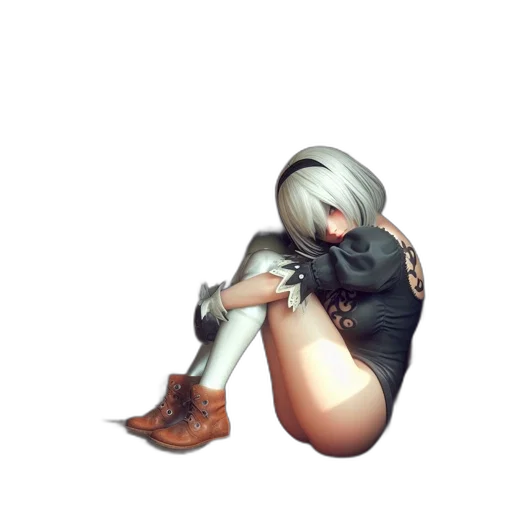 shoes, dress, weapon, face transparent PNG cut-out