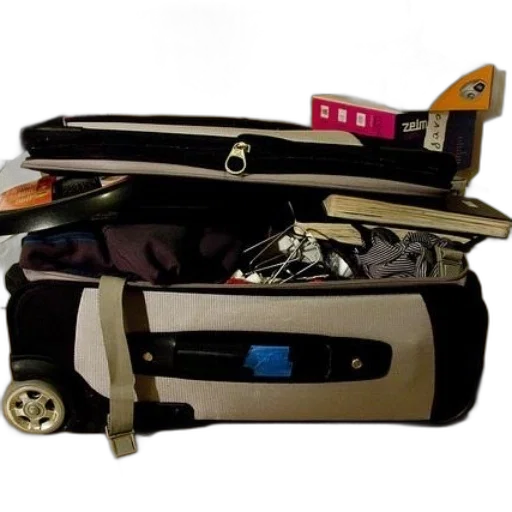 car, staff, suitcase, clothes transparent PNG cut-out