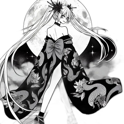 dress, staff, dragon, sword transparent PNG cut-out