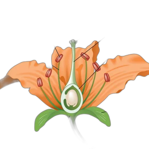 flower, jewelry, crown, staff transparent PNG cut-out