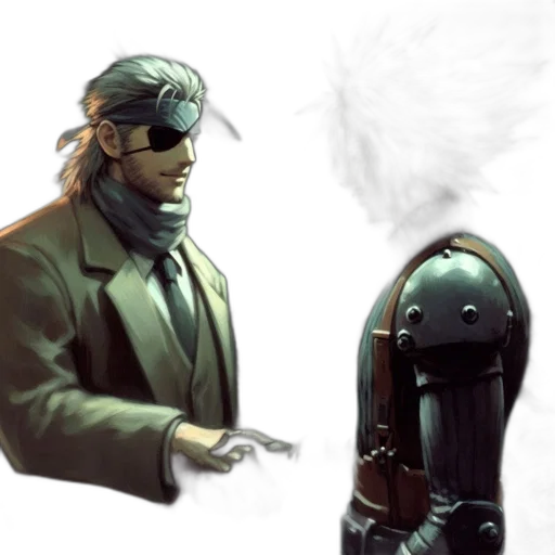 robot, jacket, hat, mask transparent PNG cut-out