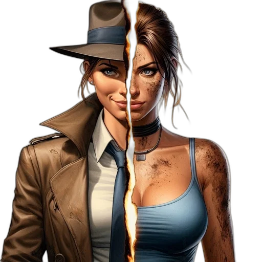 concept art, comic book art, photorealistic, fantasy art transparent PNG cut-out