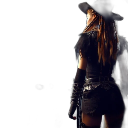 hat, weapon, jacket, staff transparent PNG cut-out