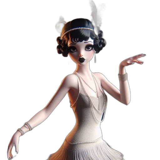 dress, staff, hat, mask transparent PNG cut-out