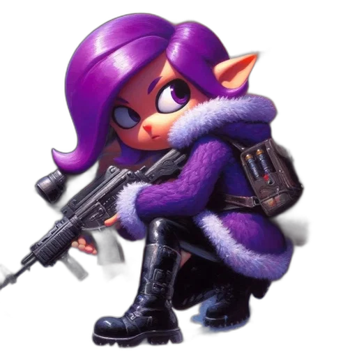 weapon, jacket, animal, staff transparent PNG cut-out