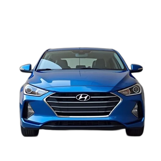 car, blue, hyundai, elantra transparent PNG cut-out