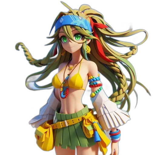 staff, concept art, 3d render, pixel art transparent PNG cut-out