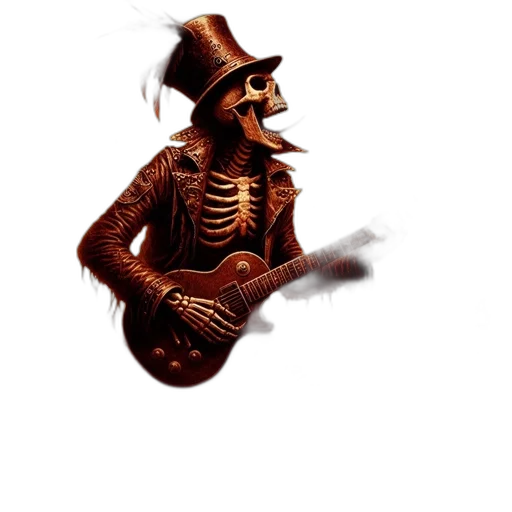 hat, robot, staff, jacket transparent PNG cut-out
