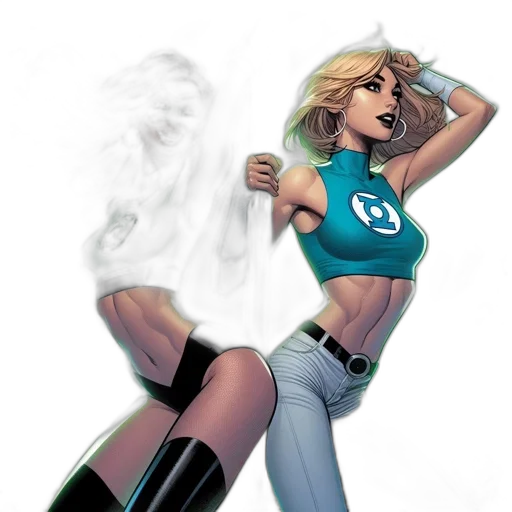 comic book art, concept art, fantasy art, cartoon transparent PNG cut-out