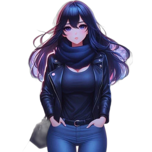 jacket, dress, staff, face transparent PNG cut-out