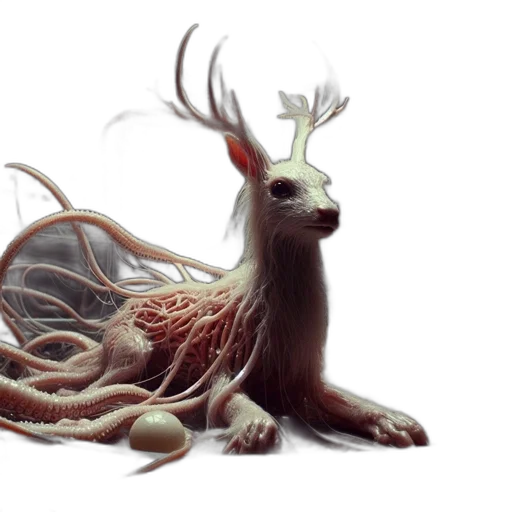 creature, animal, dragon, hair transparent PNG cut-out