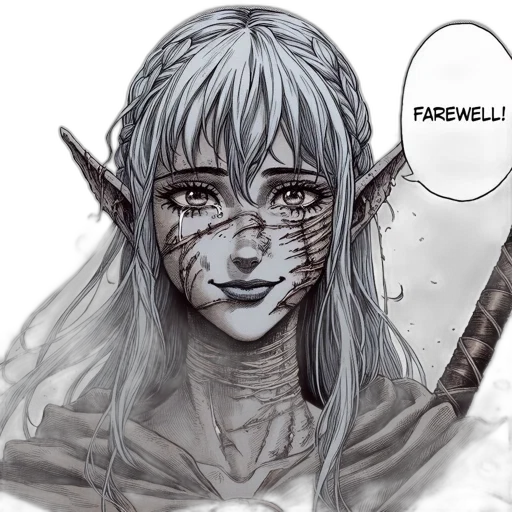 face, fantasy art, comic book art, concept art transparent PNG cut-out