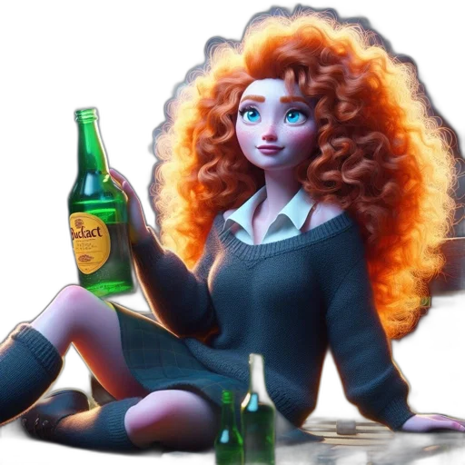 bottle, concept art, fantasy art, comic book art transparent PNG cut-out