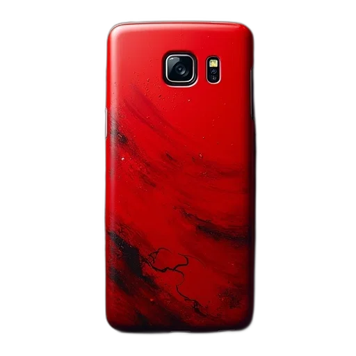 red, painting, galaxy, case transparent PNG cut-out