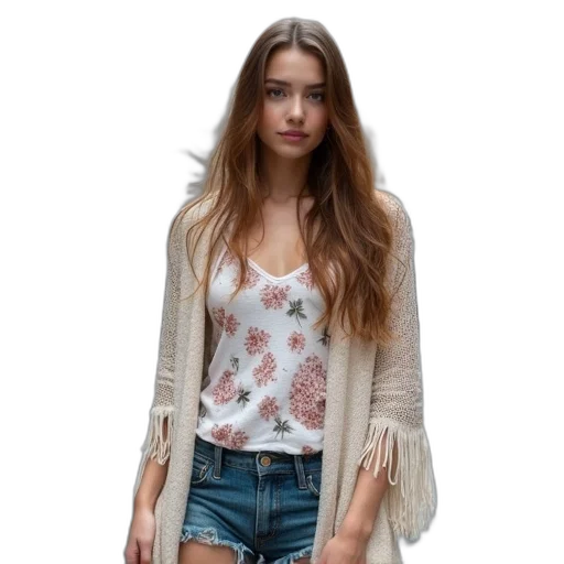 jacket, jewelry, dress, photorealistic transparent PNG cut-out