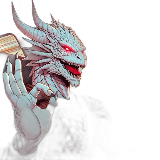 dragon, creature, mask, fantasy art transparent PNG cut-out