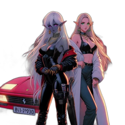 jacket, car, concept art, comic book art transparent PNG cut-out