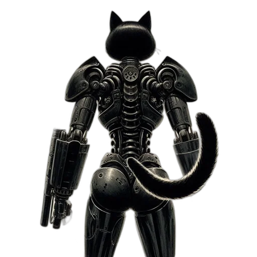 weapon, robot, animal, comic book art transparent PNG cut-out