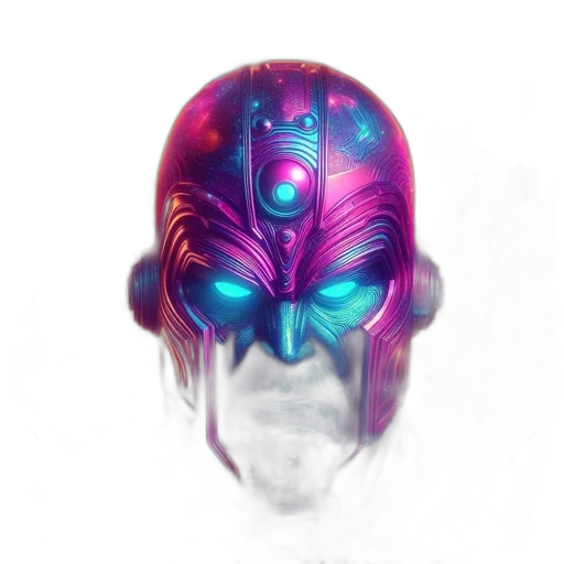 mask, robot, face, crown transparent PNG cut-out