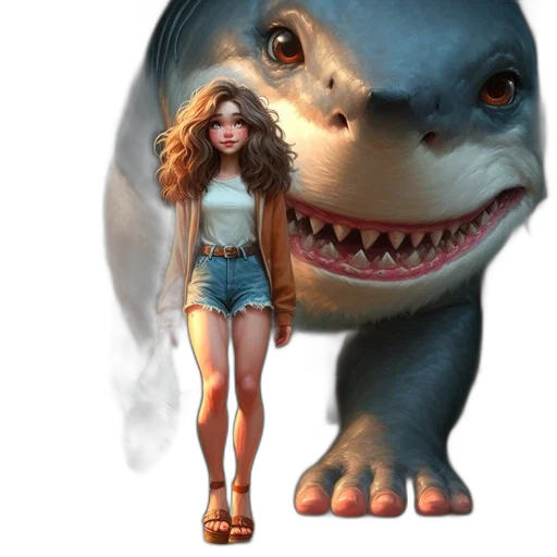 creature, animal, concept art, 3d render transparent PNG cut-out