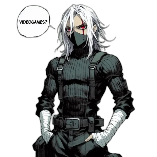 mask, weapon, comic book art, concept art transparent PNG cut-out