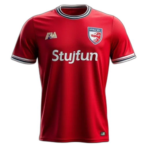 middlesbrough, shirt, complete transparent PNG cut-out