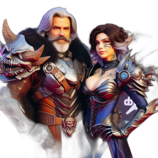 fantasy art, concept art, comic book art, pixel art transparent PNG cut-out