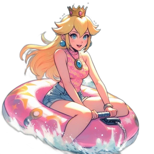 crown, weapon, dress, pixel art transparent PNG cut-out