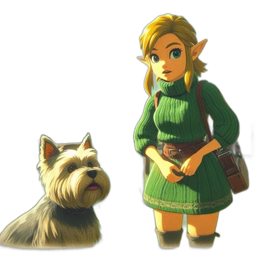 animal, dress, creature, staff transparent PNG cut-out