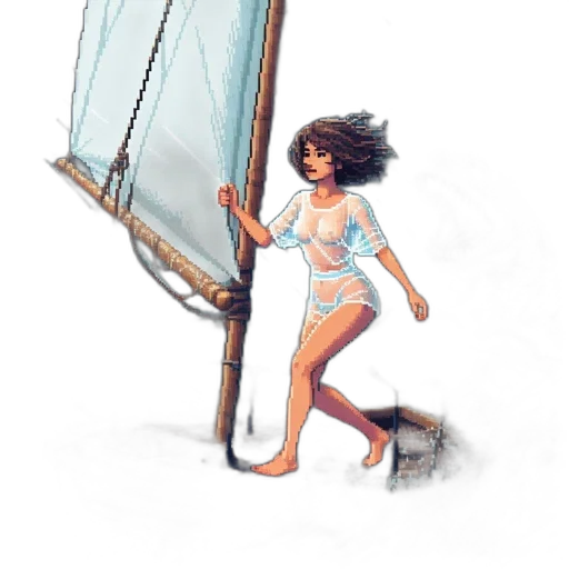 umbrella, dress, creature, weapon transparent PNG cut-out
