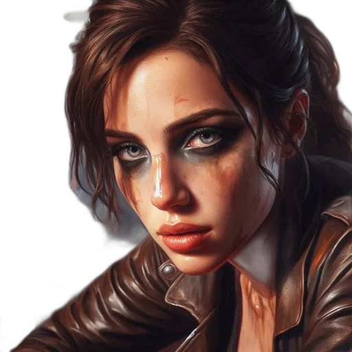 jacket, face, photorealistic, concept art transparent PNG cut-out