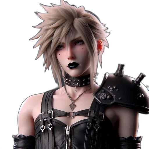 3d render, concept art, fantasy art, cyberpunk transparent PNG cut-out