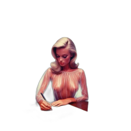 dress, jewelry, hair, face transparent PNG cut-out