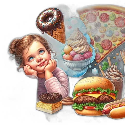 food, photorealistic, concept art, 3d render transparent PNG cut-out