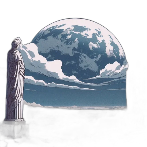concept art, vaporwave, pixel art, outer space transparent PNG cut-out