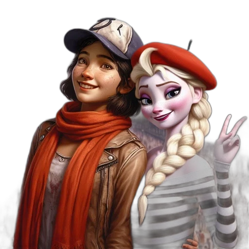jacket, hat, concept art, comic book art transparent PNG cut-out