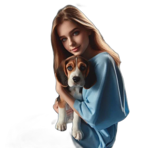 animal, dress, oil painting, photorealistic transparent PNG cut-out