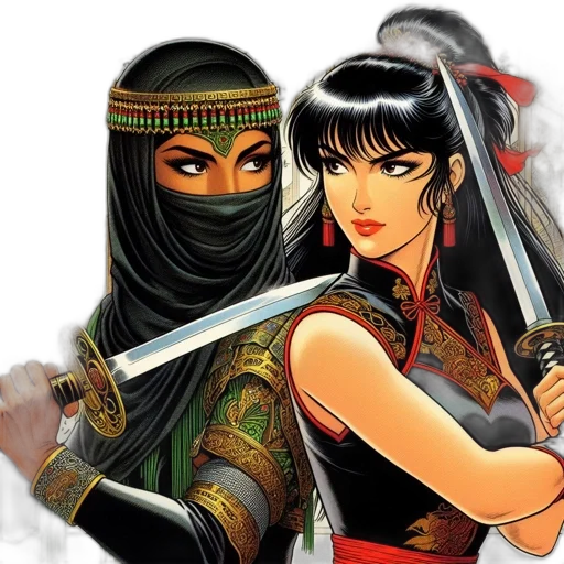 sword, weapon, comic book art, fantasy art transparent PNG cut-out