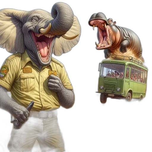 animal, creature, concept art, photorealistic transparent PNG cut-out